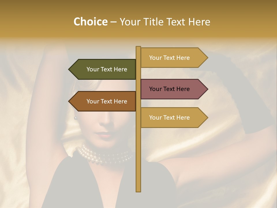 Textile Charming Sexy PowerPoint Template