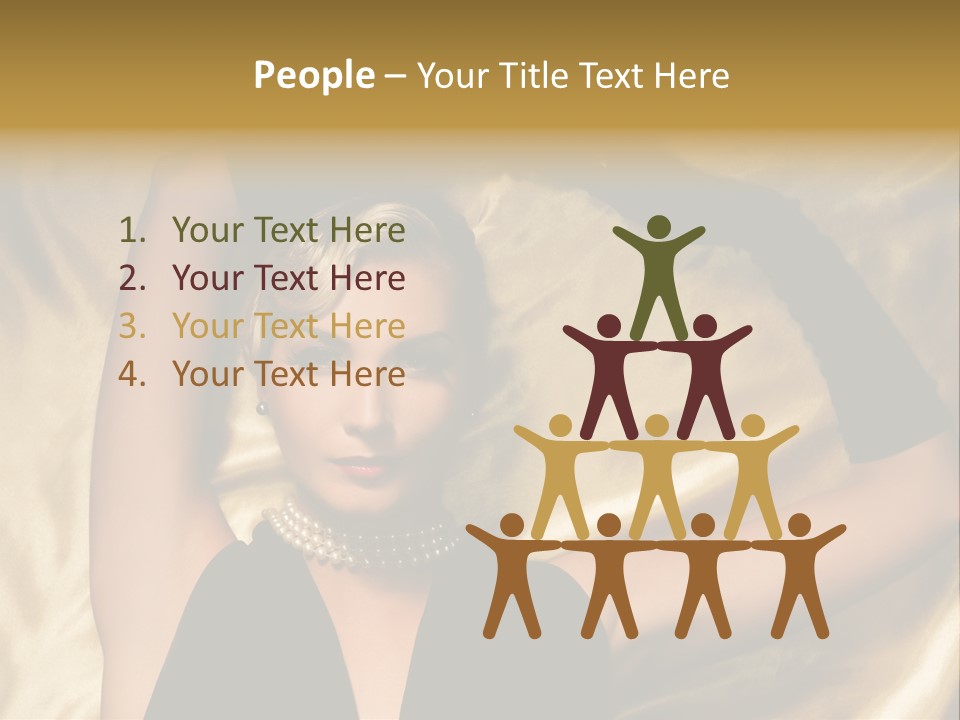 Textile Charming Sexy PowerPoint Template