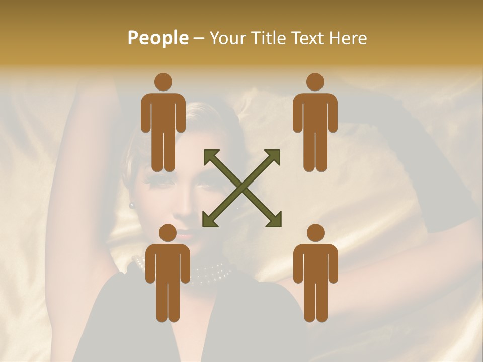 Textile Charming Sexy PowerPoint Template