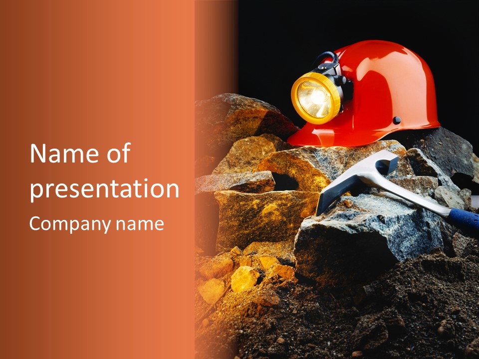 Tool Mine Safety PowerPoint Template