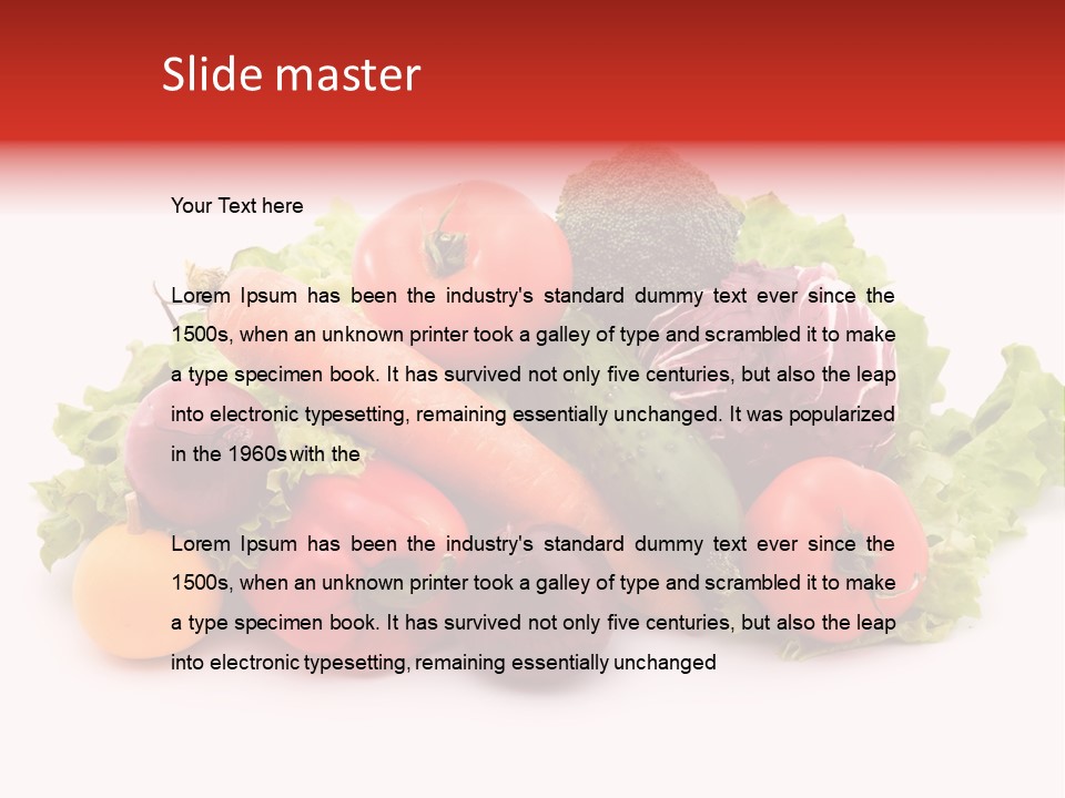 Carrot Onion Pile PowerPoint Template