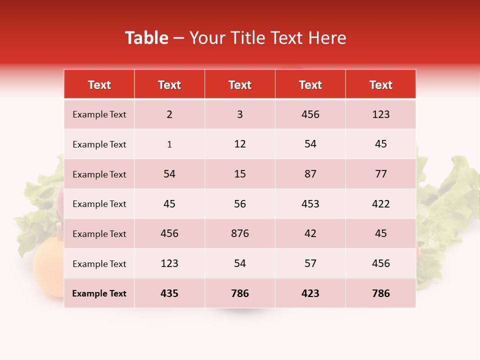 Carrot Onion Pile PowerPoint Template