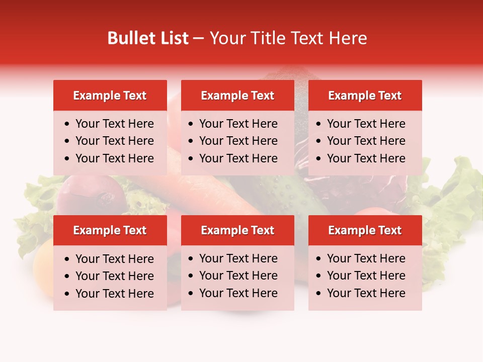 Carrot Onion Pile PowerPoint Template