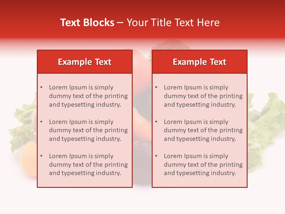 Carrot Onion Pile PowerPoint Template