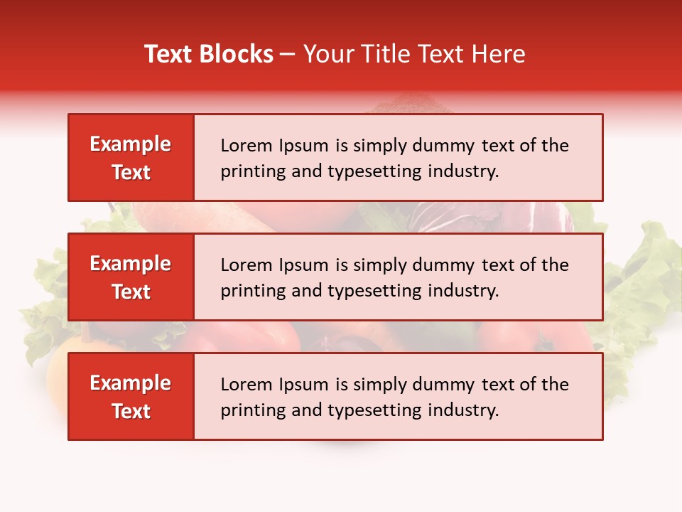 Carrot Onion Pile PowerPoint Template