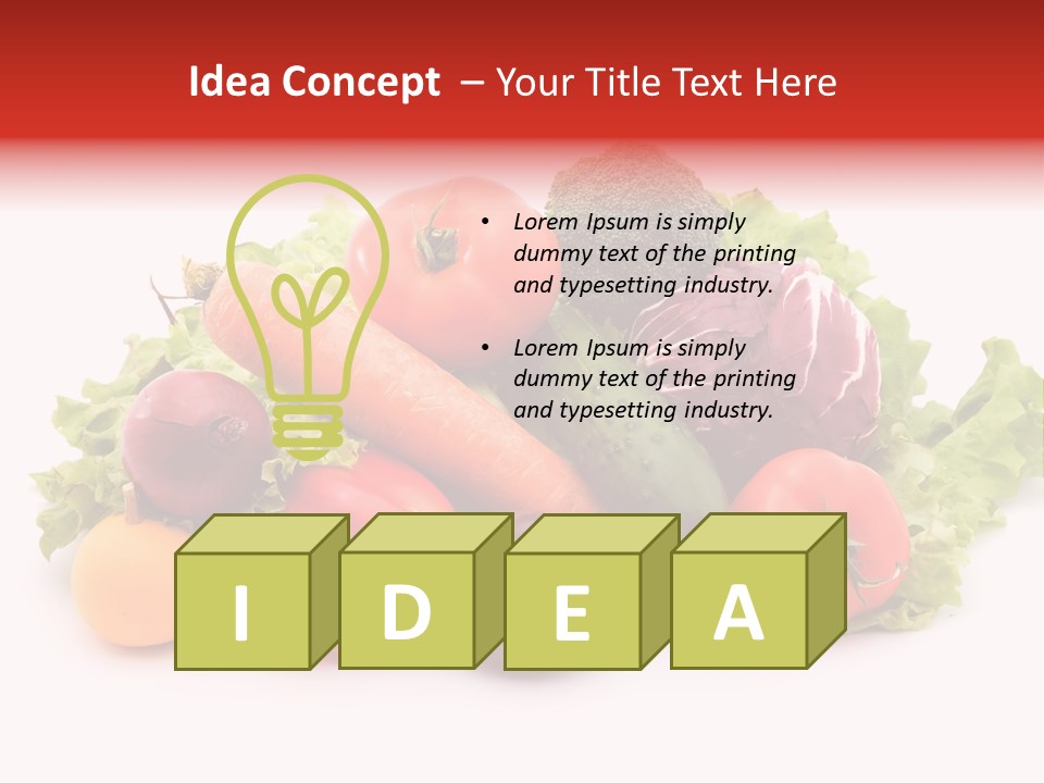 Carrot Onion Pile PowerPoint Template