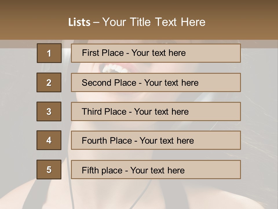 Music Singing Studio PowerPoint Template