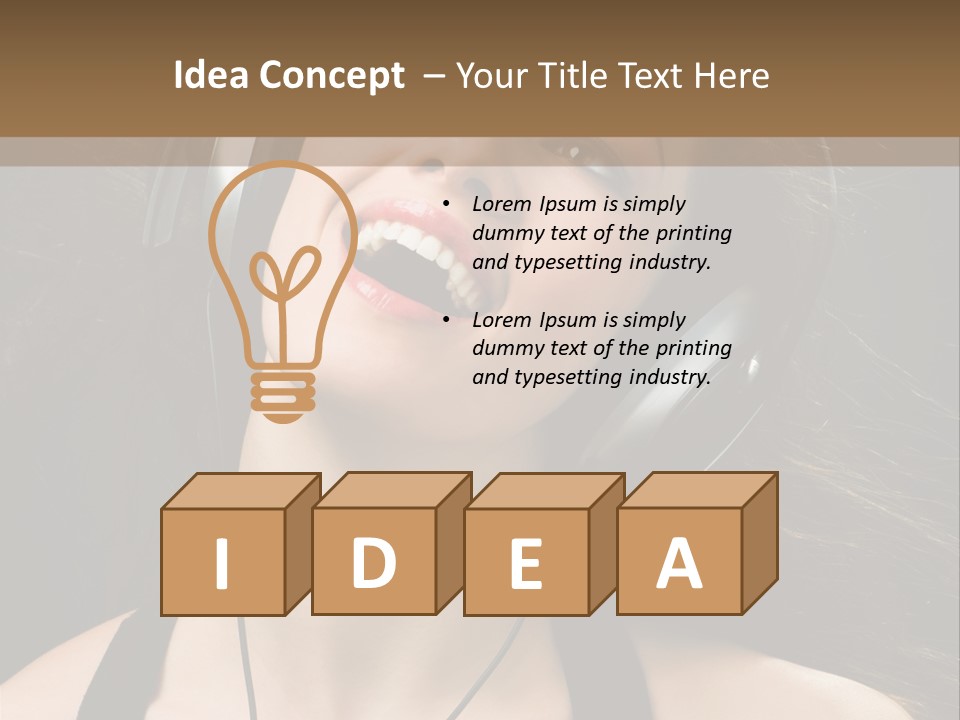 Music Singing Studio PowerPoint Template