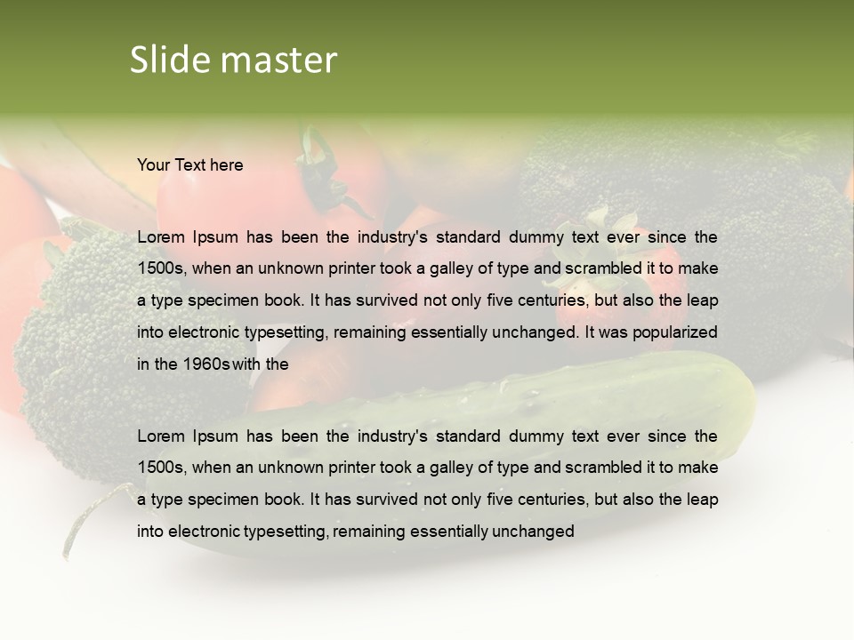 Diet Broccoli Food PowerPoint Template