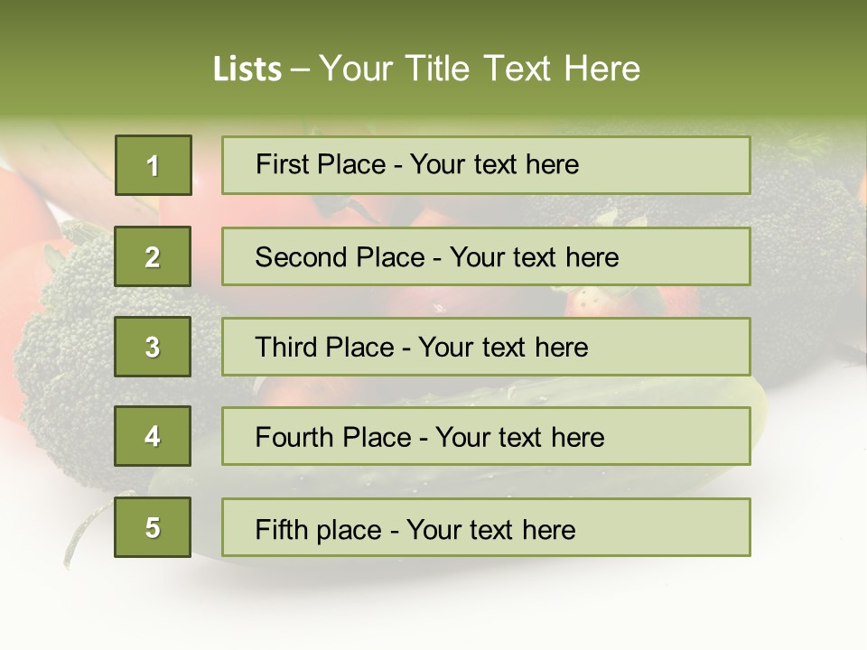 Diet Broccoli Food PowerPoint Template