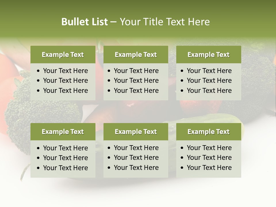 Diet Broccoli Food PowerPoint Template