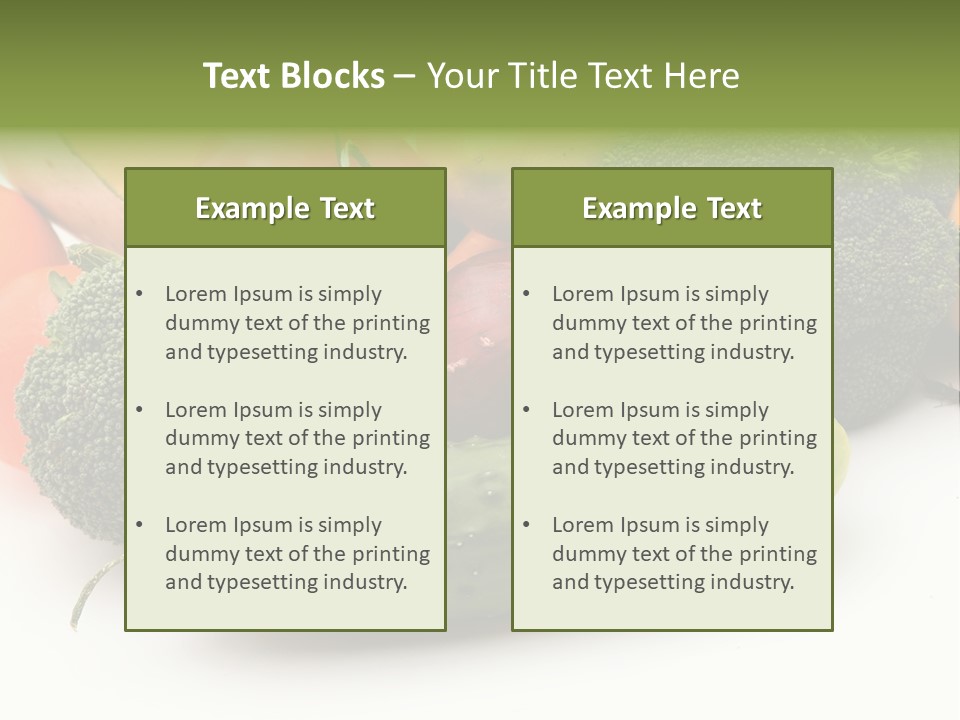 Diet Broccoli Food PowerPoint Template