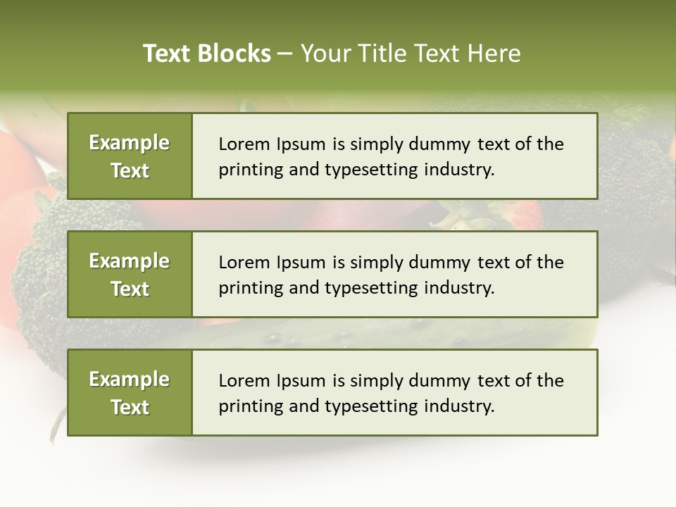 Diet Broccoli Food PowerPoint Template