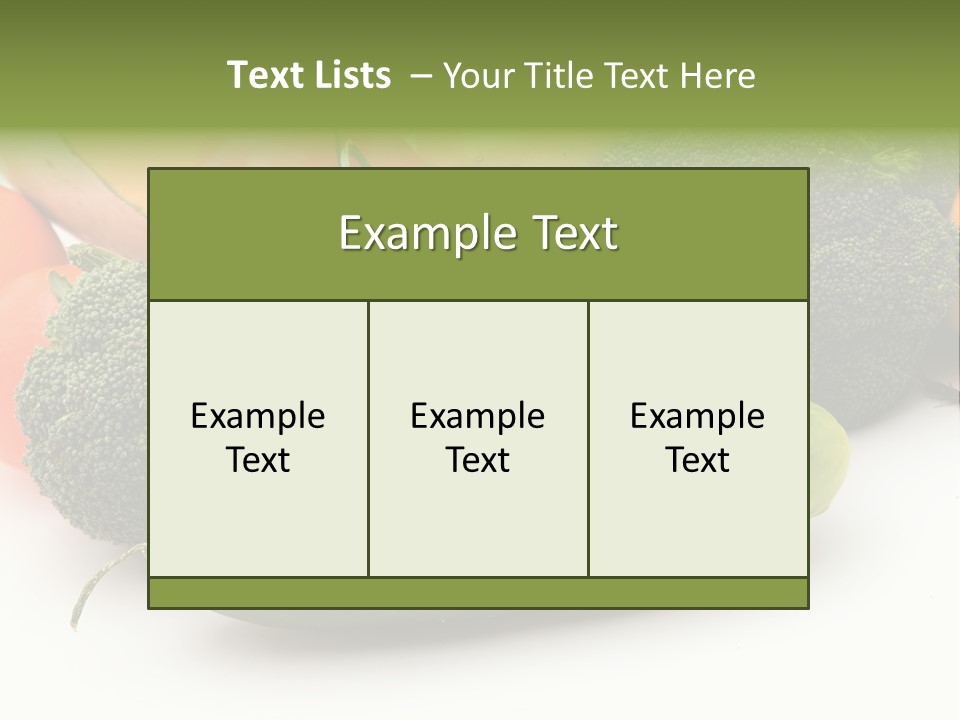 Diet Broccoli Food PowerPoint Template