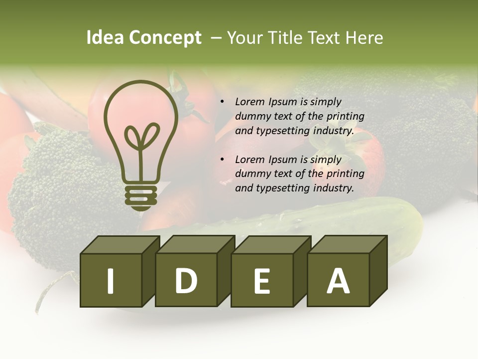 Diet Broccoli Food PowerPoint Template