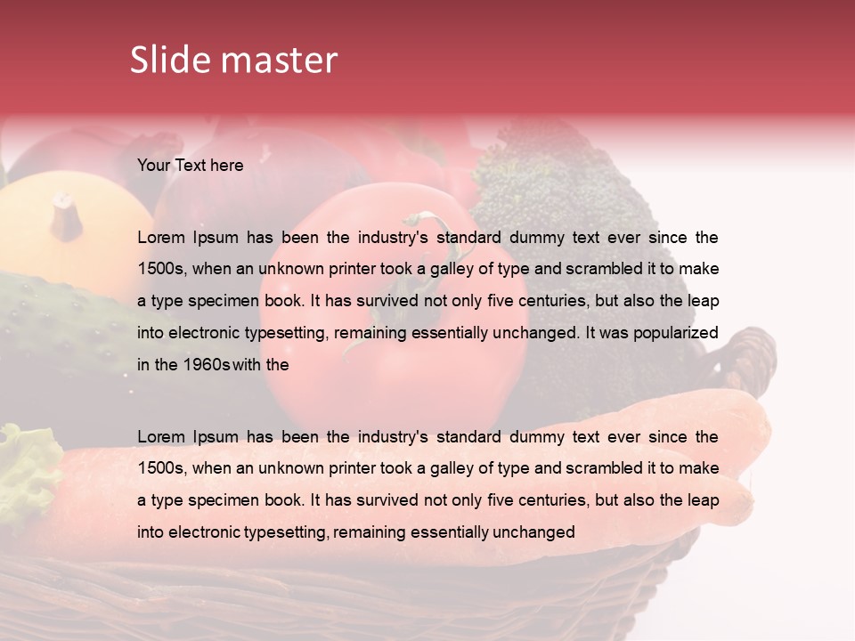 Cucumber Fruit Pumpkin PowerPoint Template