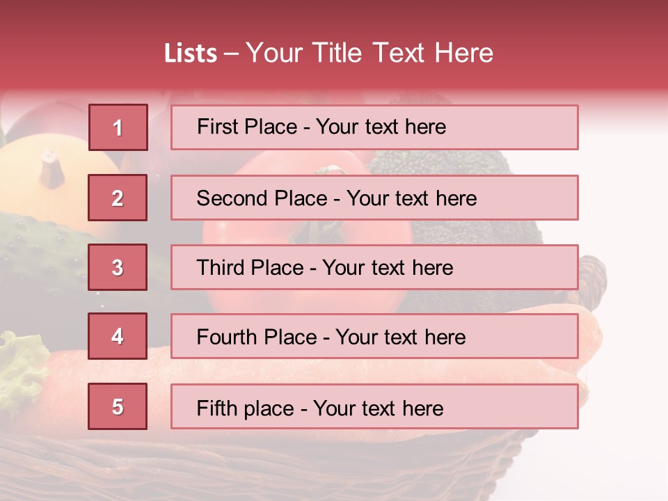 Cucumber Fruit Pumpkin PowerPoint Template