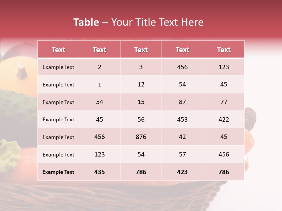 Cucumber Fruit Pumpkin PowerPoint Template