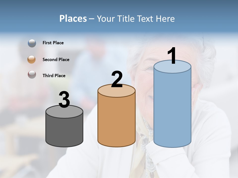 Copyspace Portrait Elder PowerPoint Template