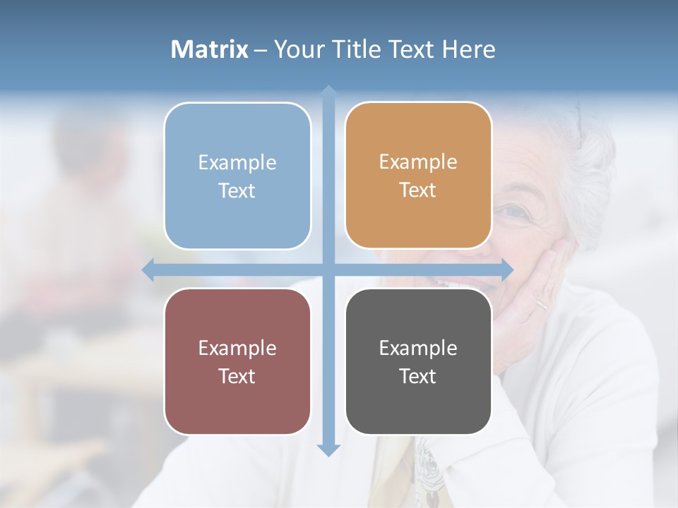 Copyspace Portrait Elder PowerPoint Template