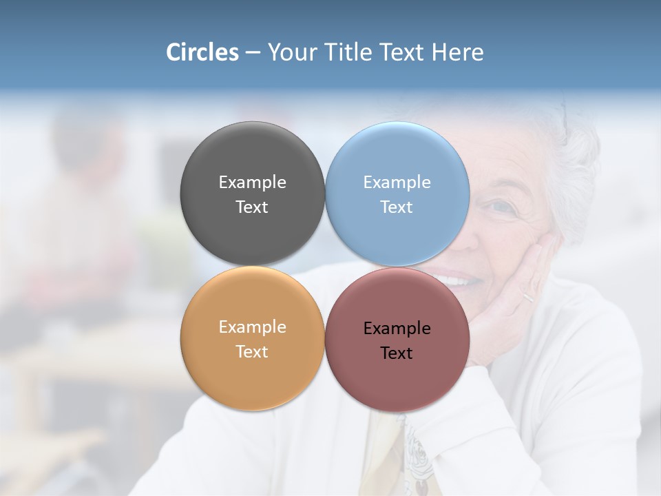 Copyspace Portrait Elder PowerPoint Template