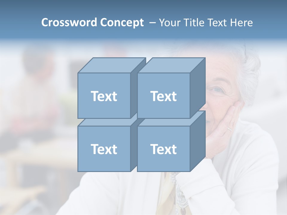 Copyspace Portrait Elder PowerPoint Template