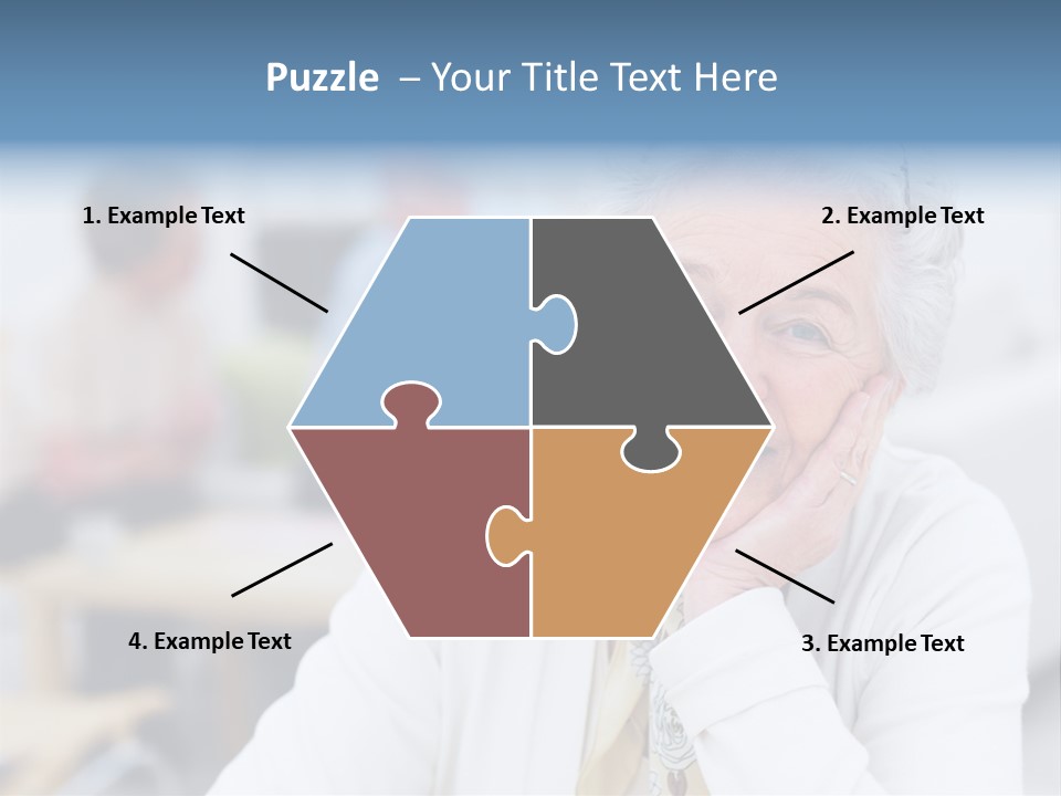 Copyspace Portrait Elder PowerPoint Template