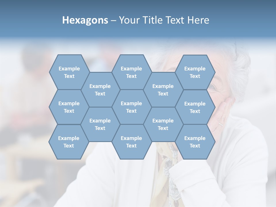 Copyspace Portrait Elder PowerPoint Template