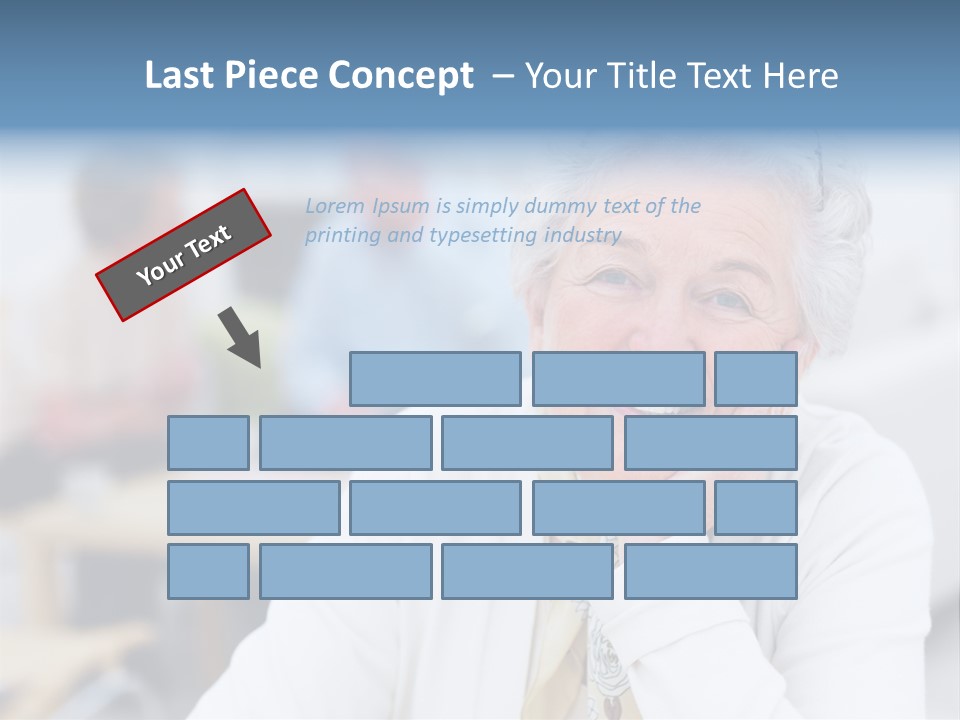 Copyspace Portrait Elder PowerPoint Template