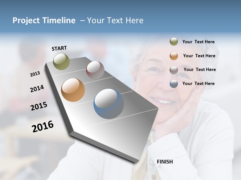 Copyspace Portrait Elder PowerPoint Template