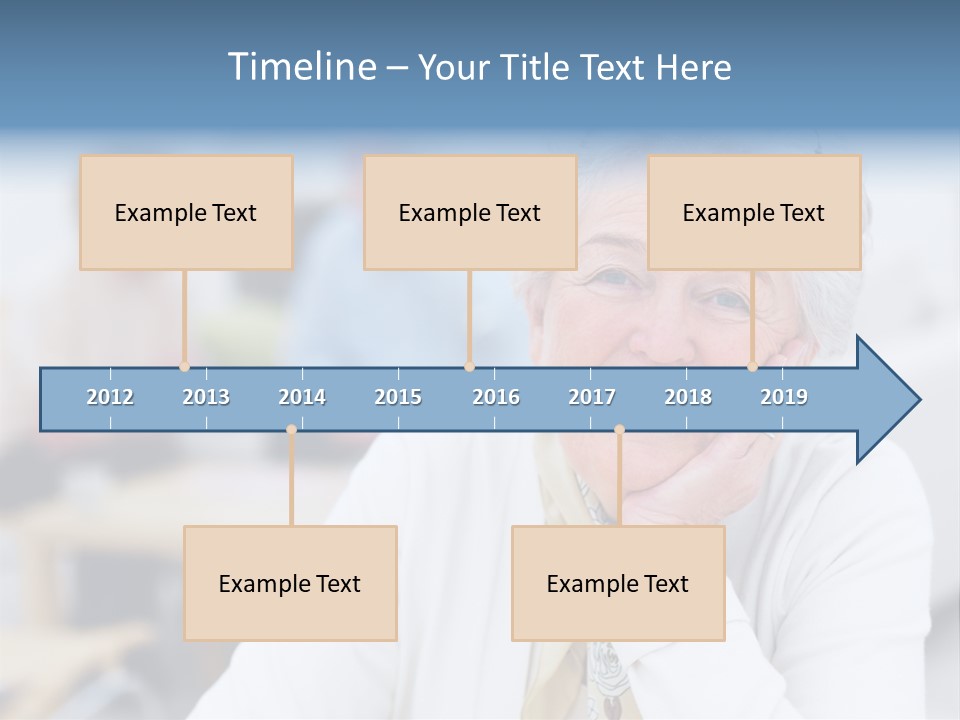 Copyspace Portrait Elder PowerPoint Template