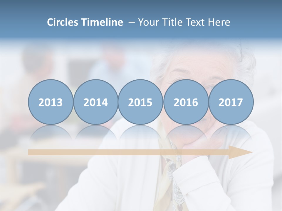 Copyspace Portrait Elder PowerPoint Template
