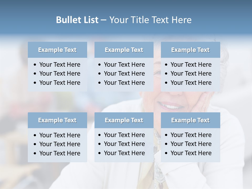 Copyspace Portrait Elder PowerPoint Template