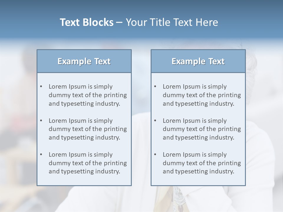 Copyspace Portrait Elder PowerPoint Template