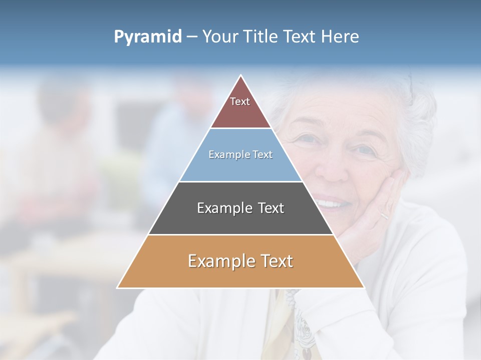 Copyspace Portrait Elder PowerPoint Template