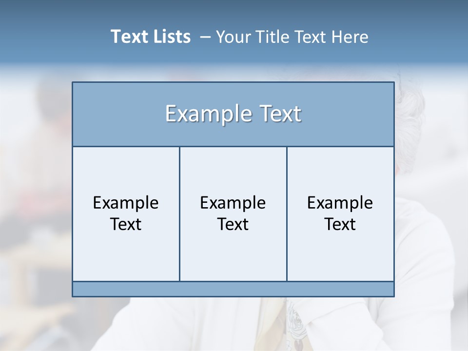 Copyspace Portrait Elder PowerPoint Template