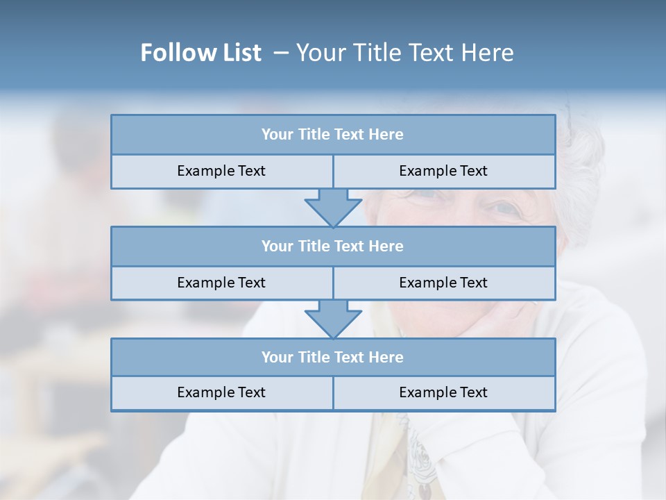 Copyspace Portrait Elder PowerPoint Template