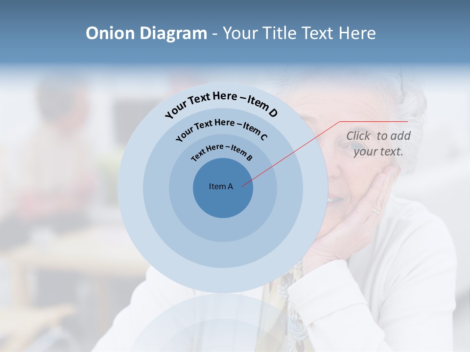 Copyspace Portrait Elder PowerPoint Template