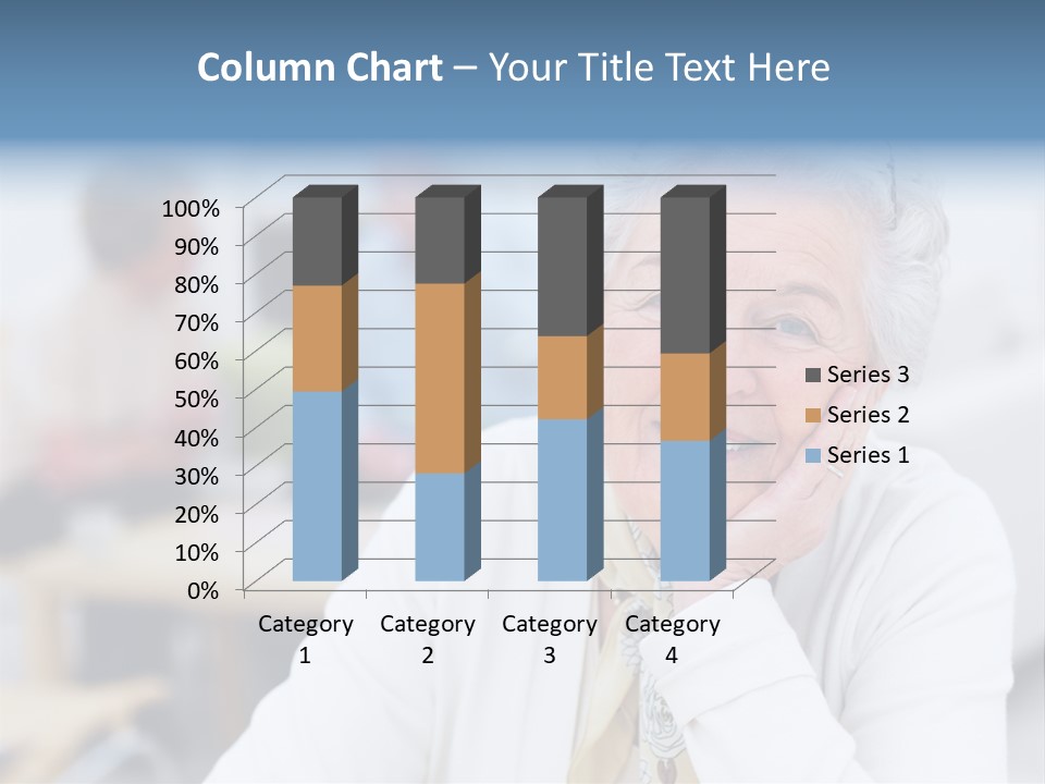 Copyspace Portrait Elder PowerPoint Template