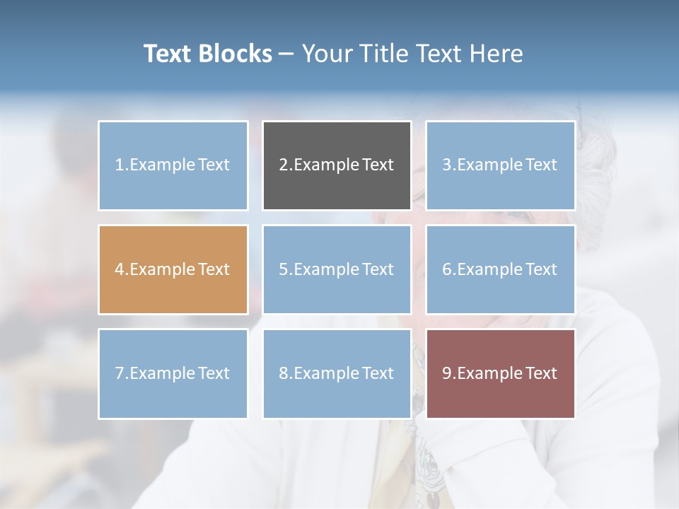 Copyspace Portrait Elder PowerPoint Template