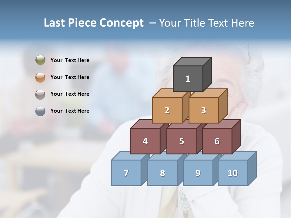 Copyspace Portrait Elder PowerPoint Template