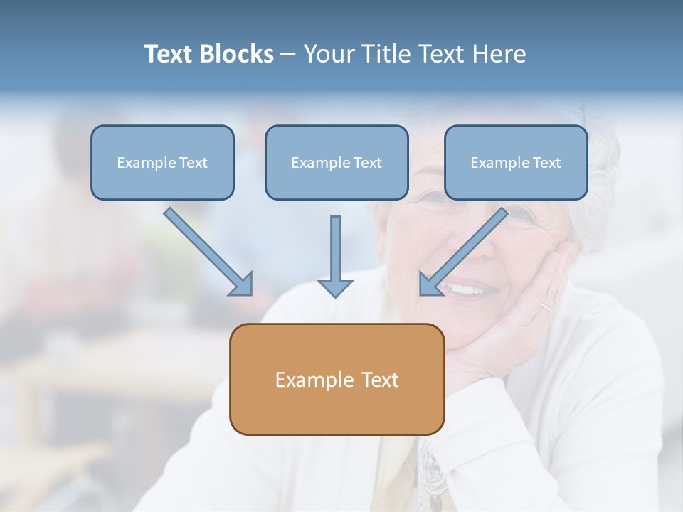 Copyspace Portrait Elder PowerPoint Template