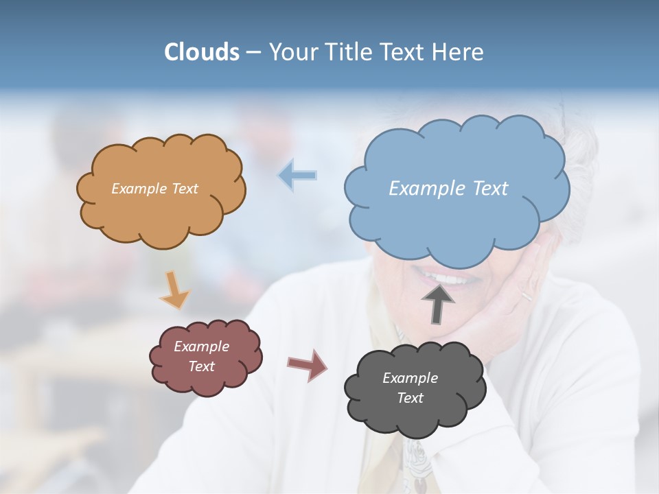 Copyspace Portrait Elder PowerPoint Template