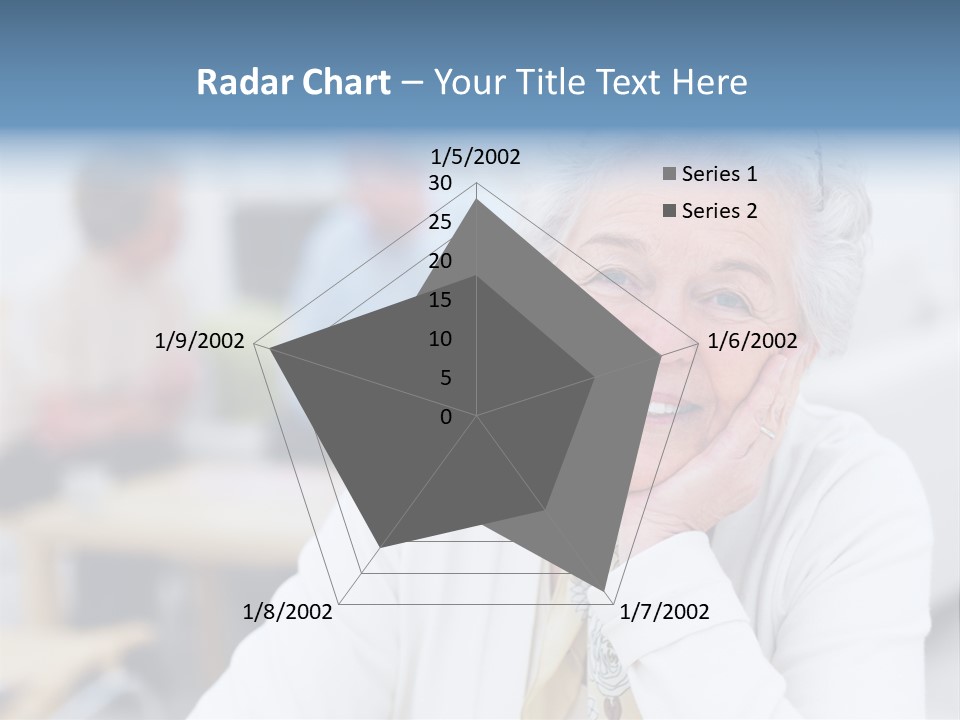 Copyspace Portrait Elder PowerPoint Template