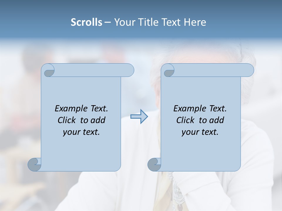 Copyspace Portrait Elder PowerPoint Template