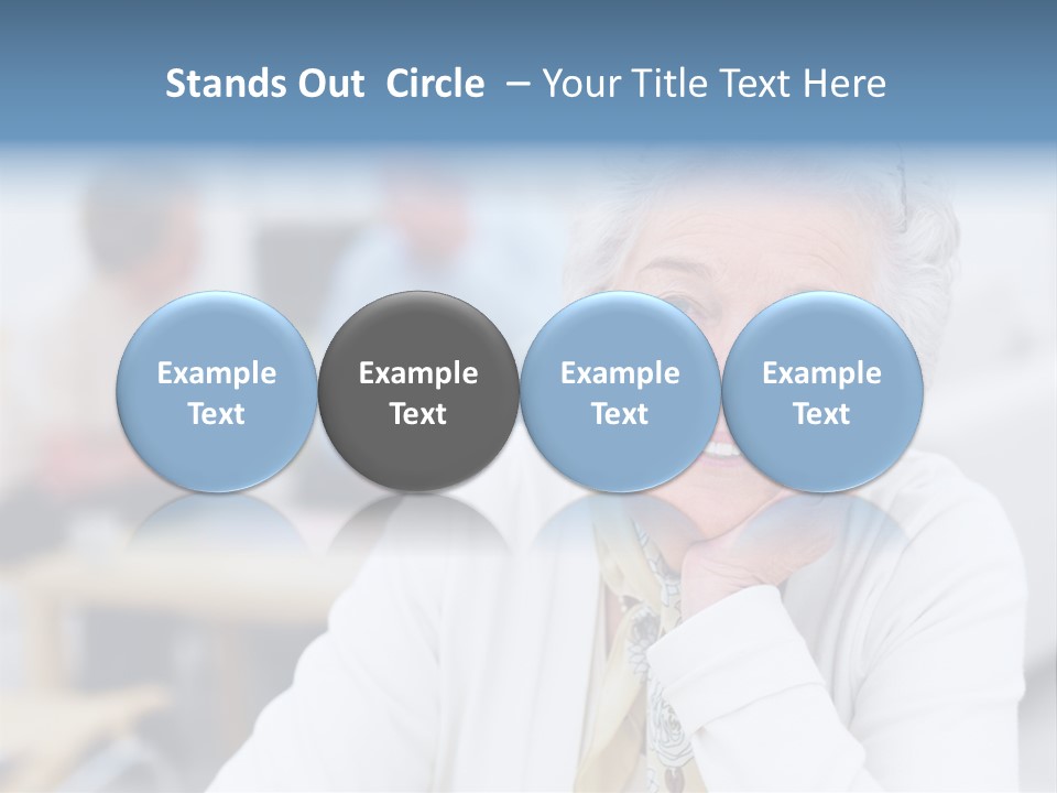 Copyspace Portrait Elder PowerPoint Template