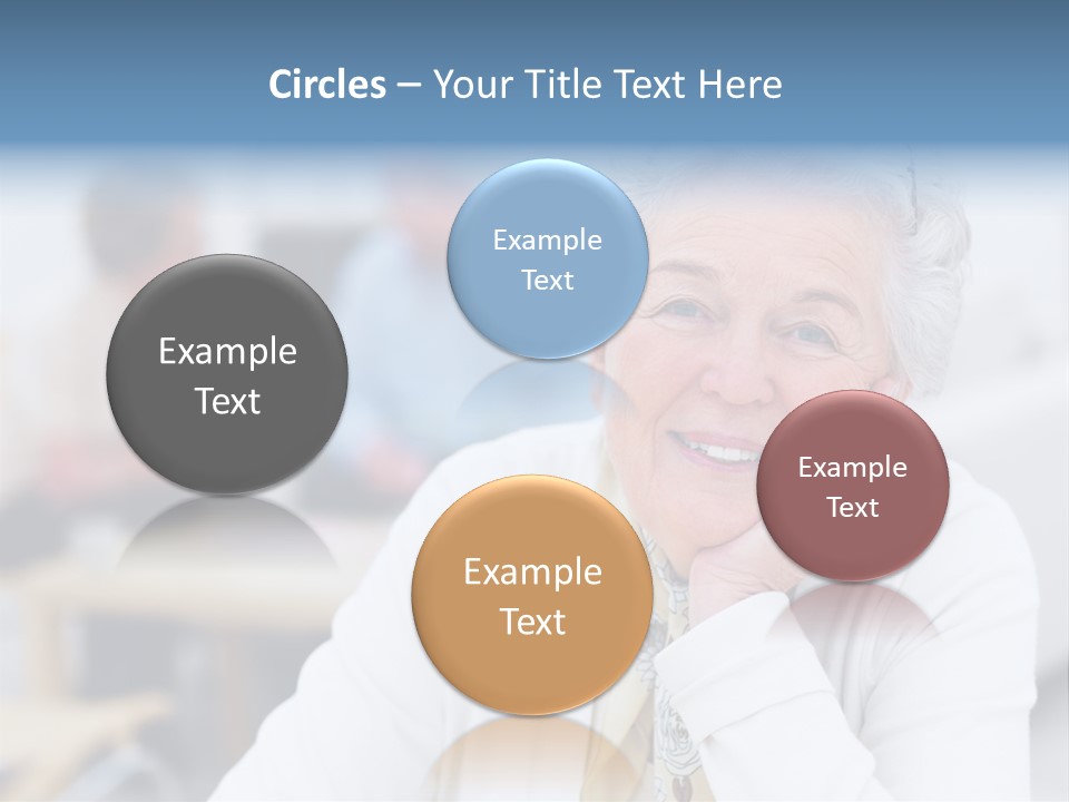 Copyspace Portrait Elder PowerPoint Template