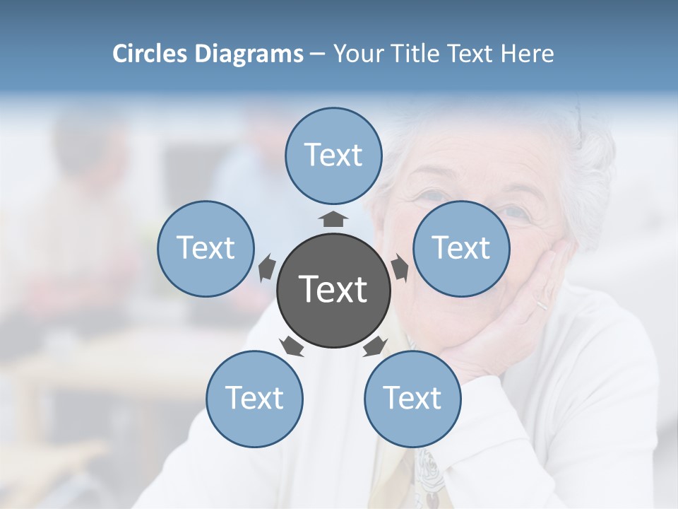 Copyspace Portrait Elder PowerPoint Template