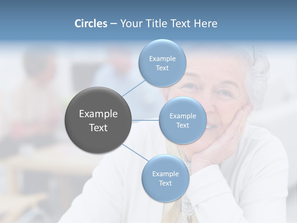 Copyspace Portrait Elder PowerPoint Template