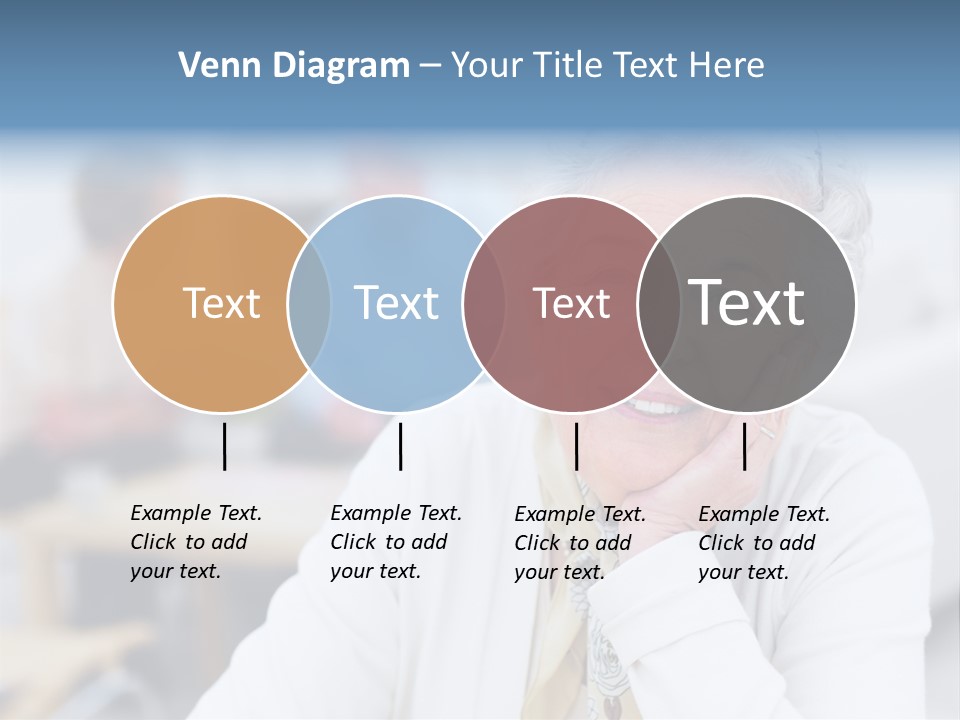 Copyspace Portrait Elder PowerPoint Template